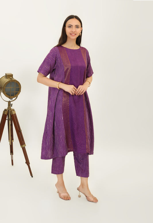 BAHAAR: Handwoven Bhagalpuri silk kurta set - SIMPLY KITSCH