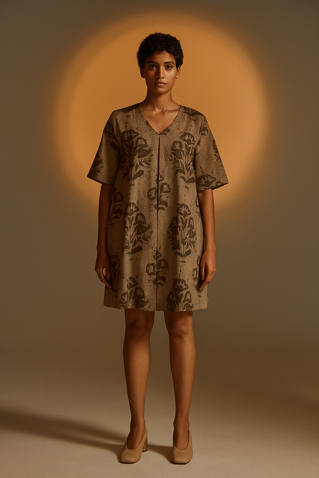 NADIA: Boho Printed Short Dress - SIMPLY KITSCH